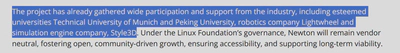 Featured on Linux Foundation Blog about Newton Physics